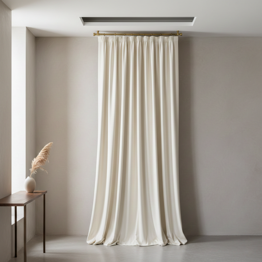 Luxury curtain installation